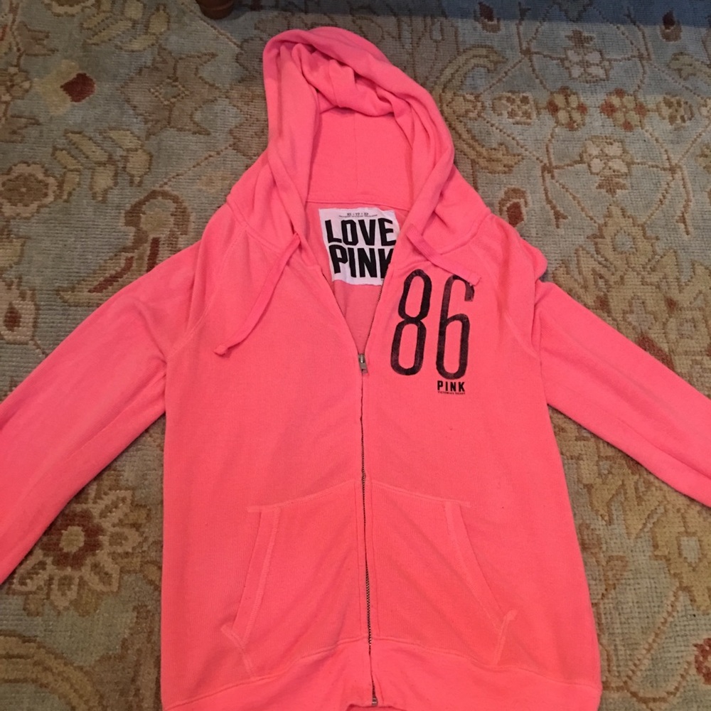 Victoria secret pink zip up hoodie